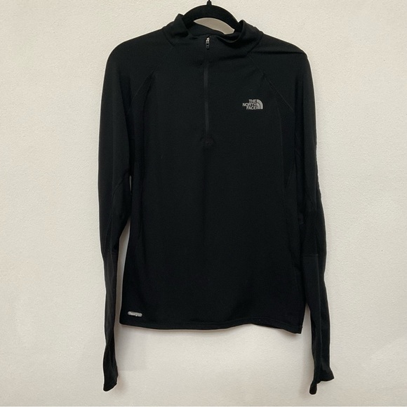 North Face Flight Series Black Tight Fit Quarter Zip Size M Outdoor Exercise - Picture 1 of 6